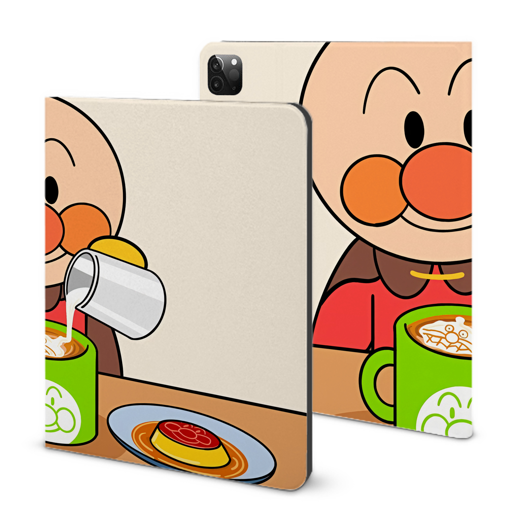 （画像用） アンパンマン Anpanman IPadケース ペンホルダー付き ブックスタイルデザイン